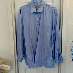 Joseph Abboud regular cuff dress shirt 18 34/35 100% Egyptian Cotton